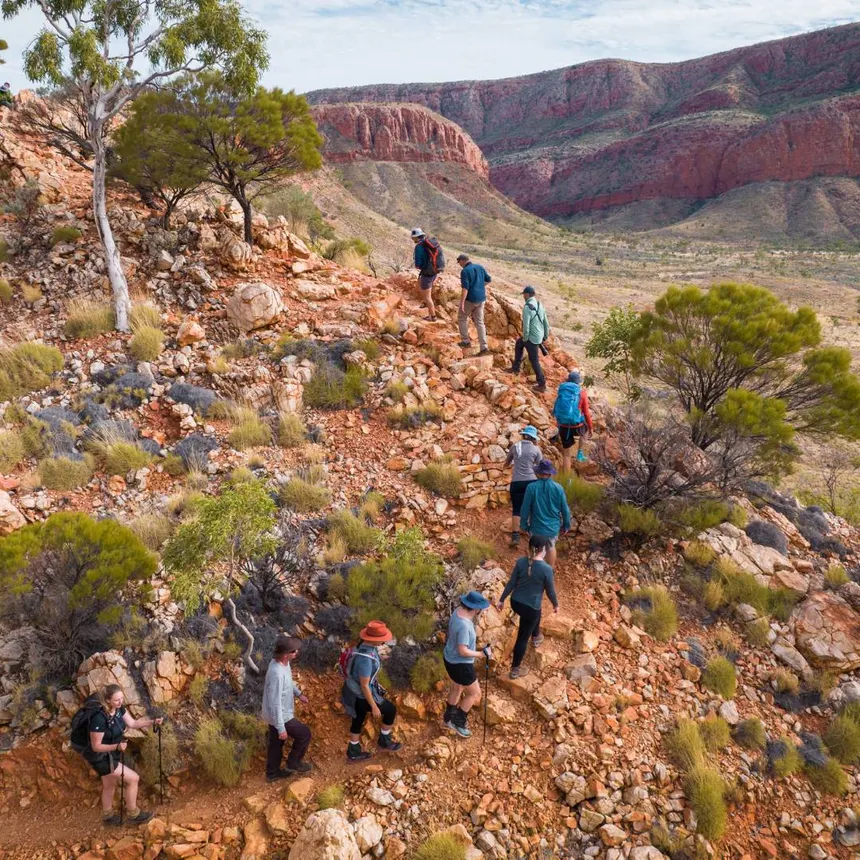 Larapinta Trail z lotu ptaka
